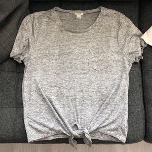 J. Crew tie waist top